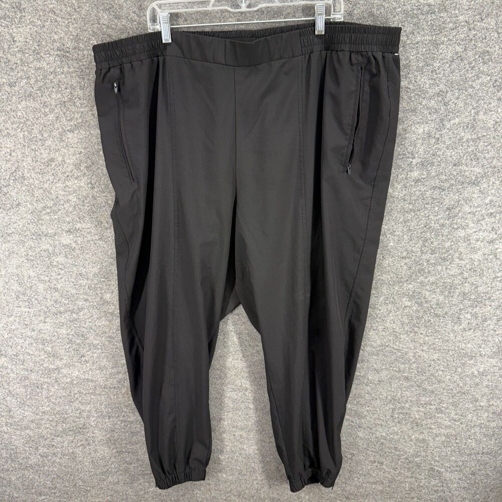 Old  Navy Activewear Track Pants Women 3X Plus Black High Rise Skinny Stretch